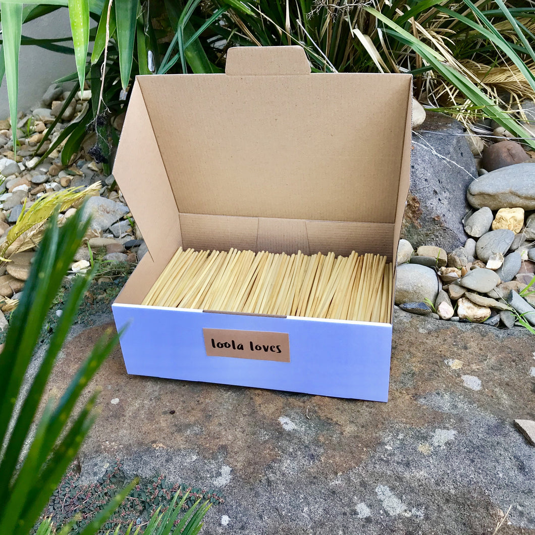 Wheat straws - Box of 1000 - 20cms